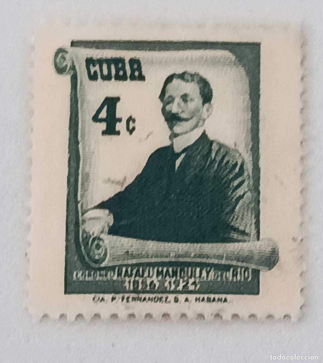 Sellos: Sellos Cuba 1957, Centenario del nacimiento de Rafael Manduley edifil 705
