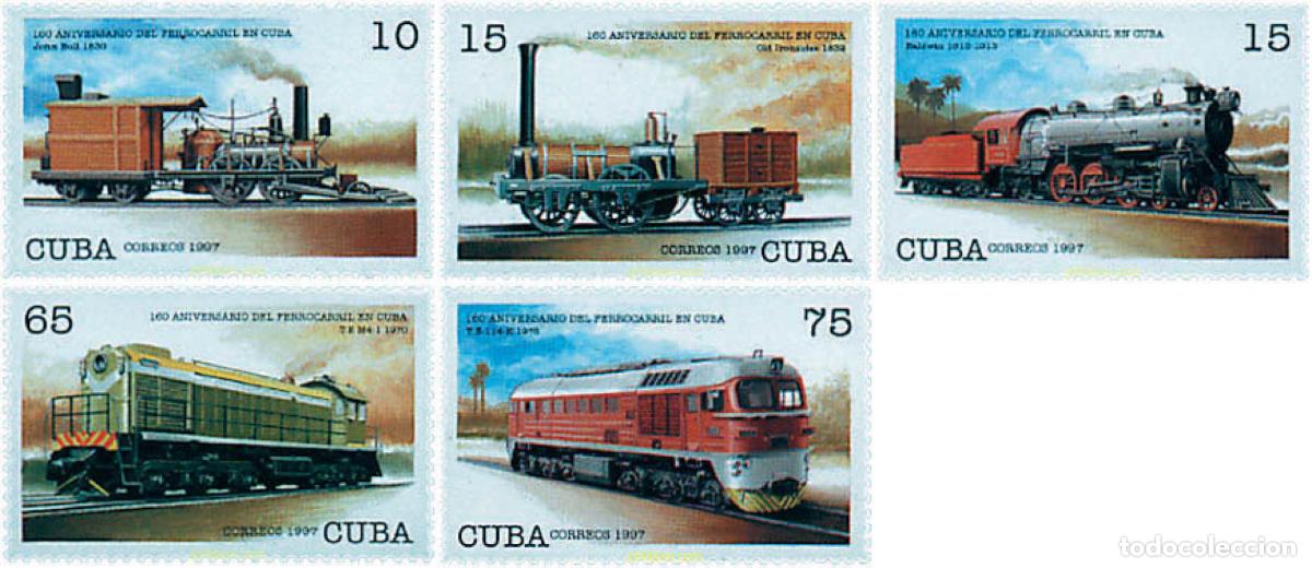 Sellos: 58753 MNH CUBA 1997 150 ANIVERSARIO DEL FERROCARRIL CUBANO
