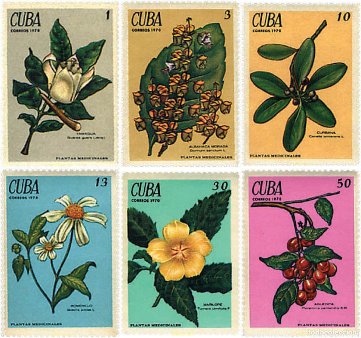 Sellos: 83502 MNH CUBA 1970 PLANTAS MEDICINALES