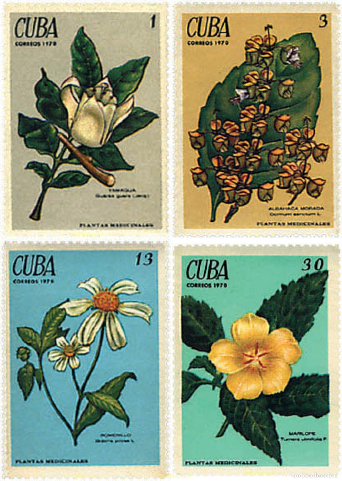 Sellos: 288530 MNH CUBA 1970 PLANTAS MEDICINALES