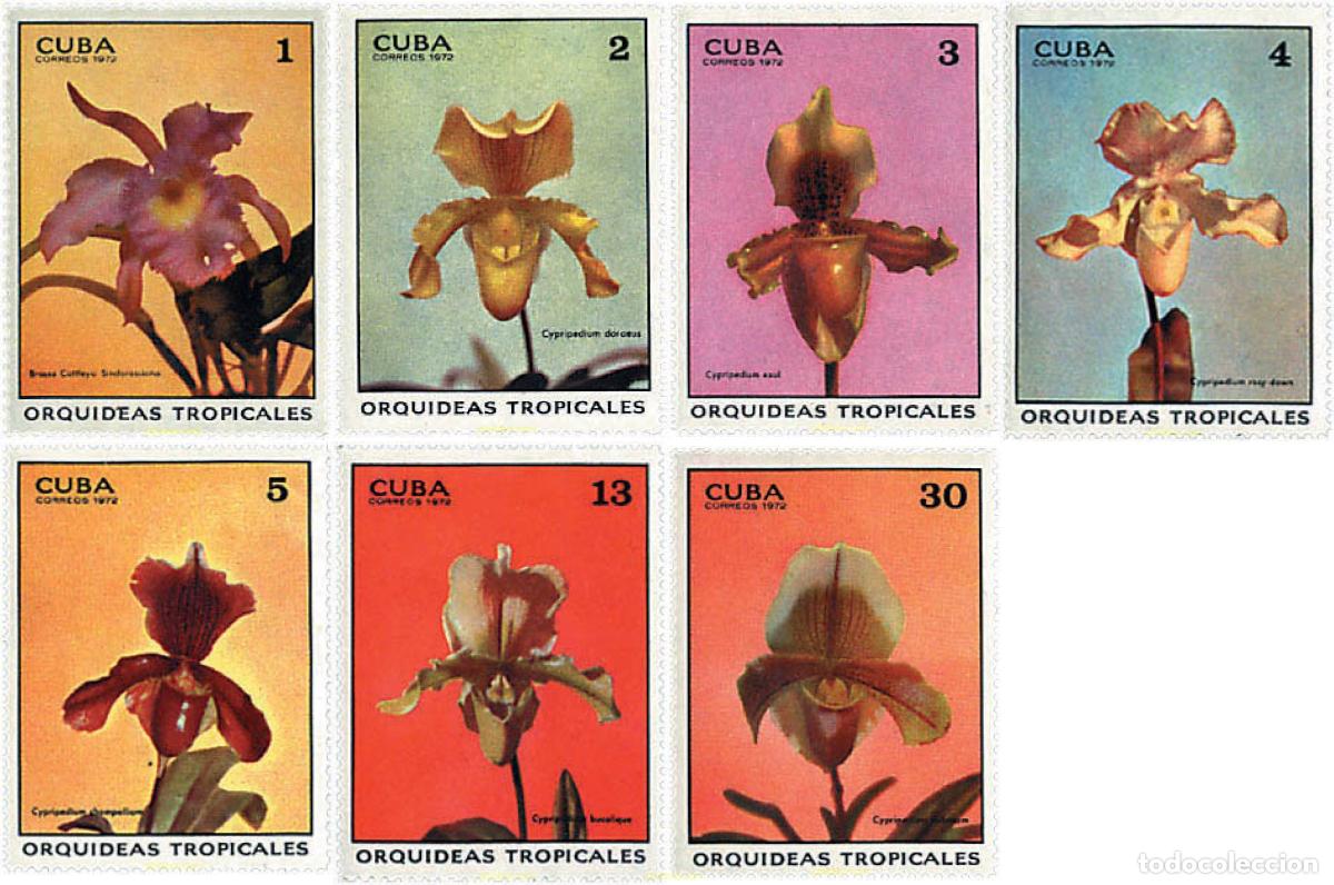 Sellos: 83503 MNH CUBA 1972 ORQUIDEAS TROPICALES