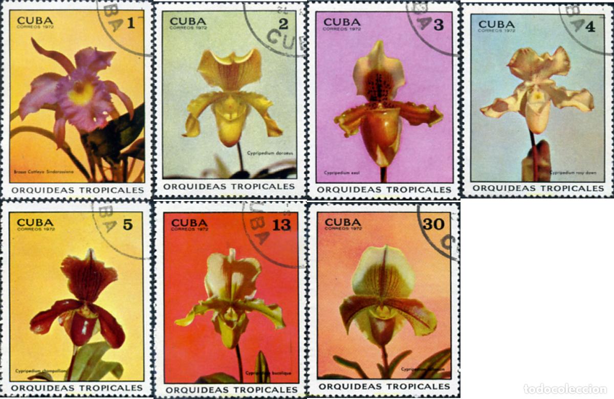 Sellos: 338983 USED CUBA 1972 ORQUIDEAS TROPICALES