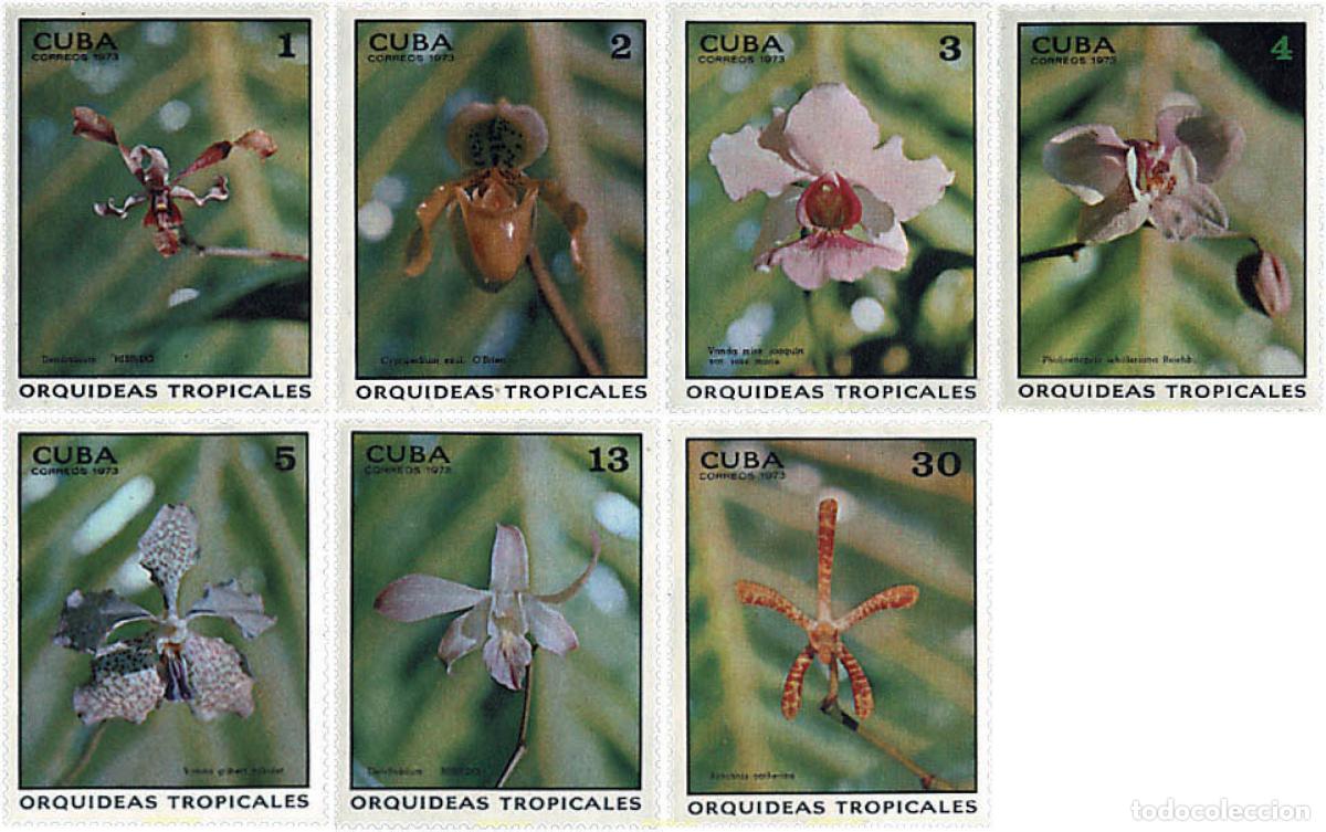 Sellos: 83504 MNH CUBA 1973 ORQUIDEAS TROPICALES