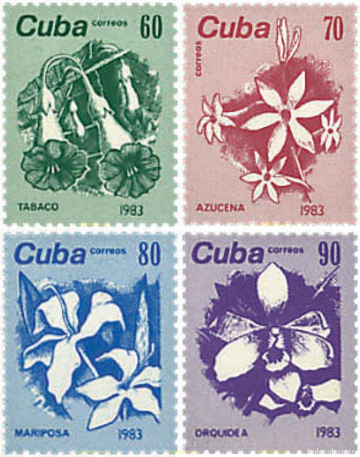 Sellos: 83521 MNH CUBA 1983 FLORES