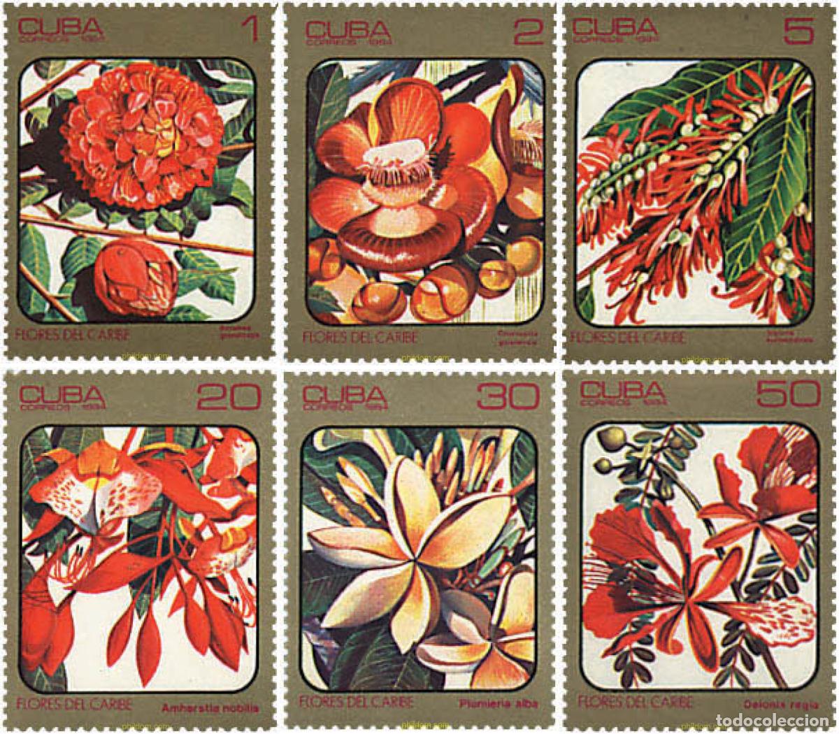 Sellos: 98585 MNH CUBA 1984 FLORES DEL CARIBE