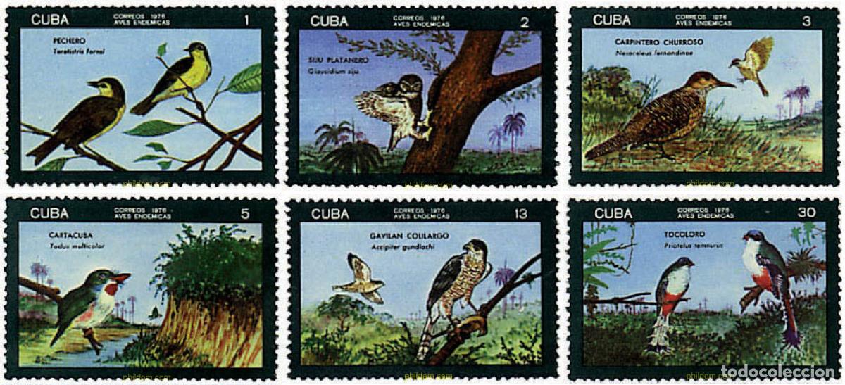 Sellos: 35607 MNH CUBA 1976 AVES
