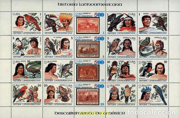 Sellos: 11537 MNH CUBA 1987 HISTORIA LATINOAMERICANA