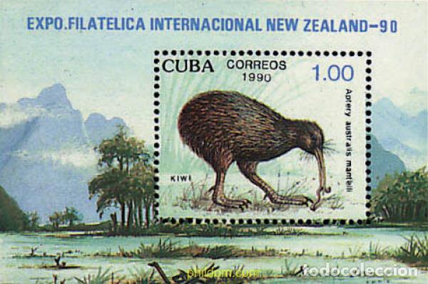 Sellos: 68133 MNH CUBA 1990 NEW ZEALAND 90. EXPOSICION FILATELICA INTERNACIONAL