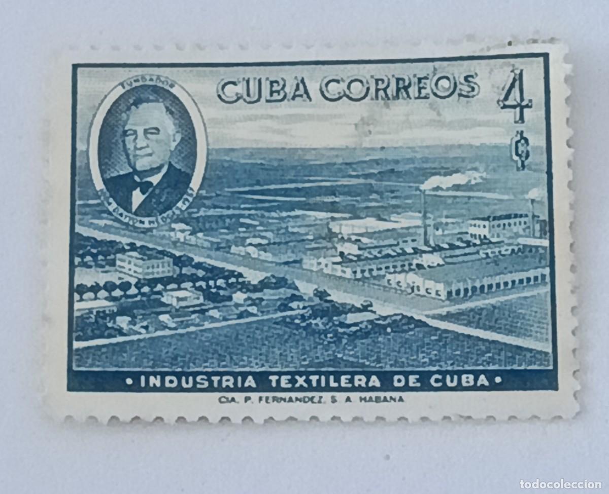 Sellos: Sellos Cuba 1958, Desarrollo de la industria textil. edifil 737