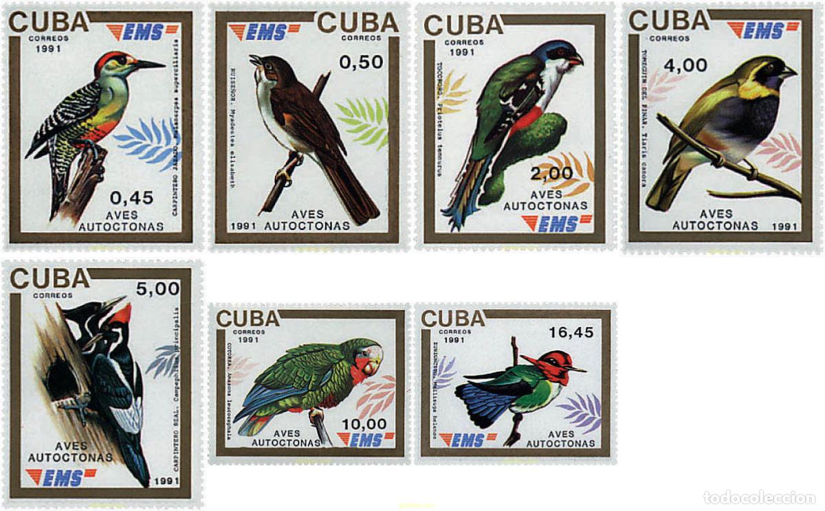 Sellos: 36575 MNH CUBA 1991 PAJAROS DE CUBA