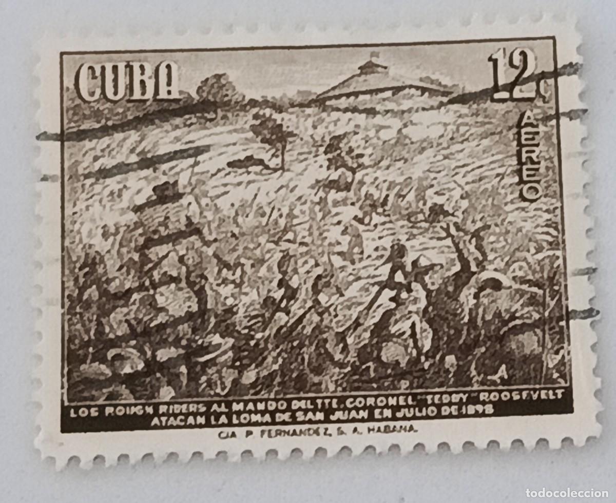 Sellos: Sellos Cuba 1958, Centenario del nacimiento de Theodore Roosevelt. edifil 774