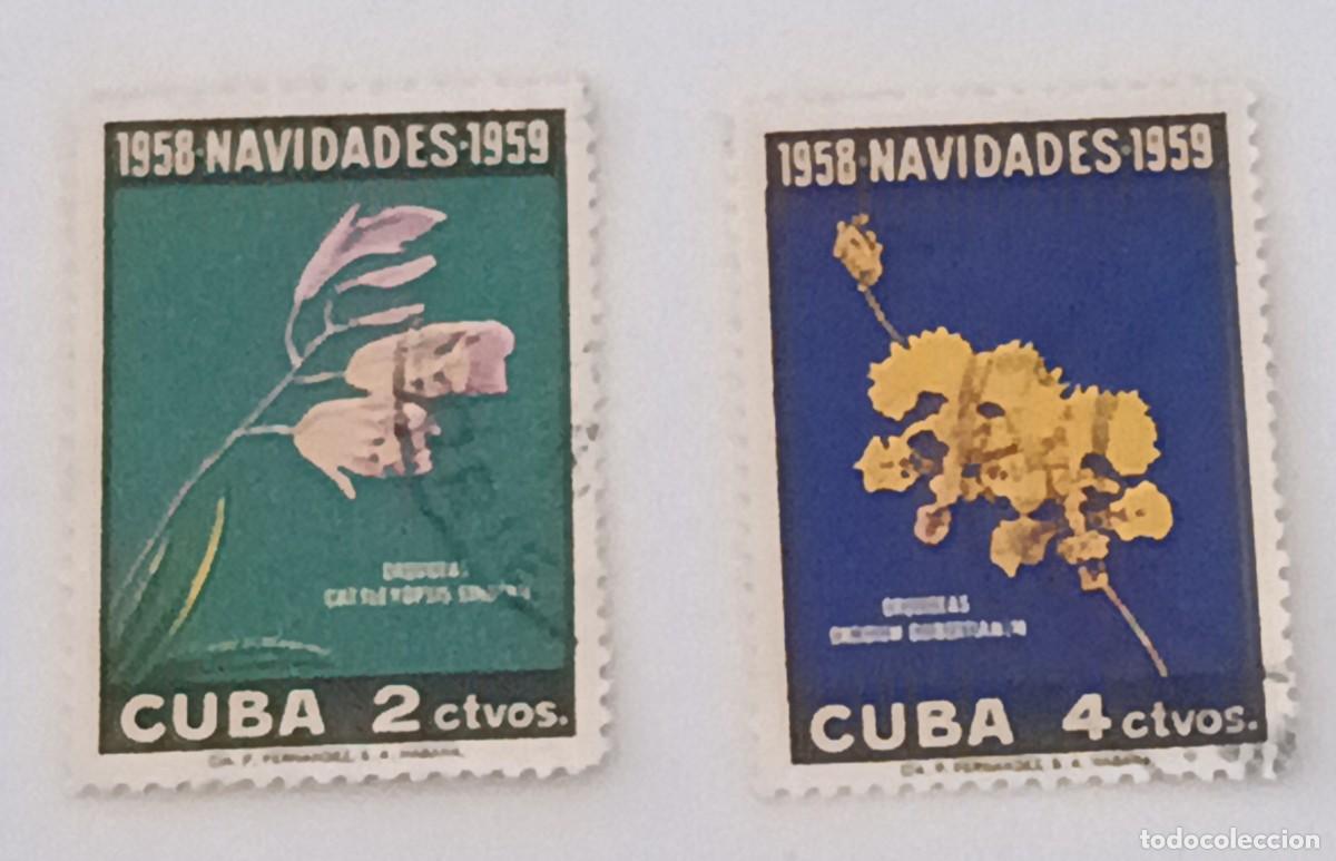 Sellos: Sellos Cuba 1958, Navidad. Edifil 777/778