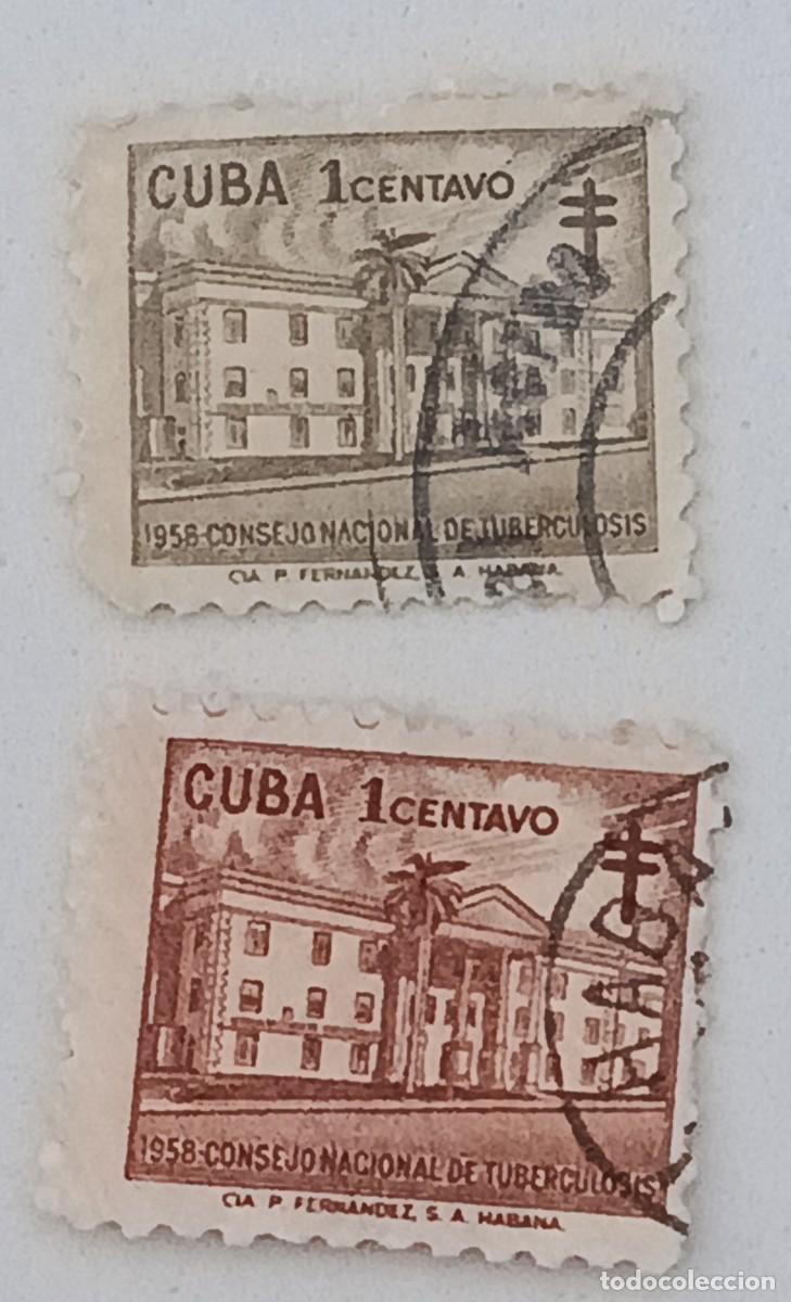 Sellos: Sellos Cuba 1958, Consejo Nacional de Tuberculosis.