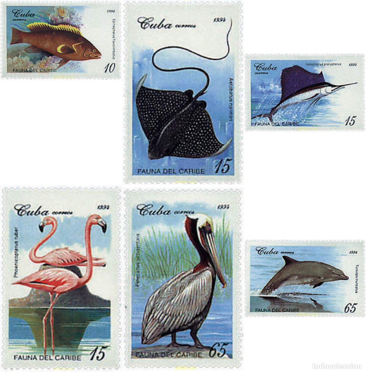 Sellos: 32849 MNH CUBA 1994 FAUNA DEL CARIBE