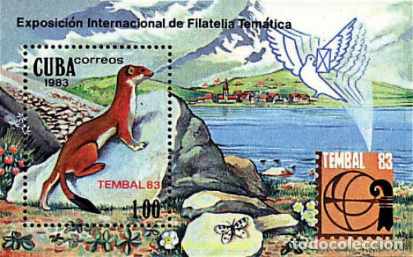 Sellos: 99373 MNH CUBA 1983 TEMBAL 83. EXPOSICION FILATELICA TEMATICA