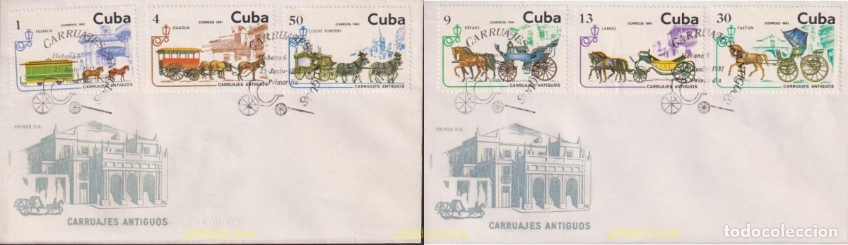 Sellos: 402266 MNH CUBA 1981 TRANSPORTES ANTIGUOS