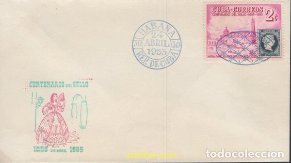 Sellos: 660482 MNH CUBA 1955 CENTENARIO DEL SELLO