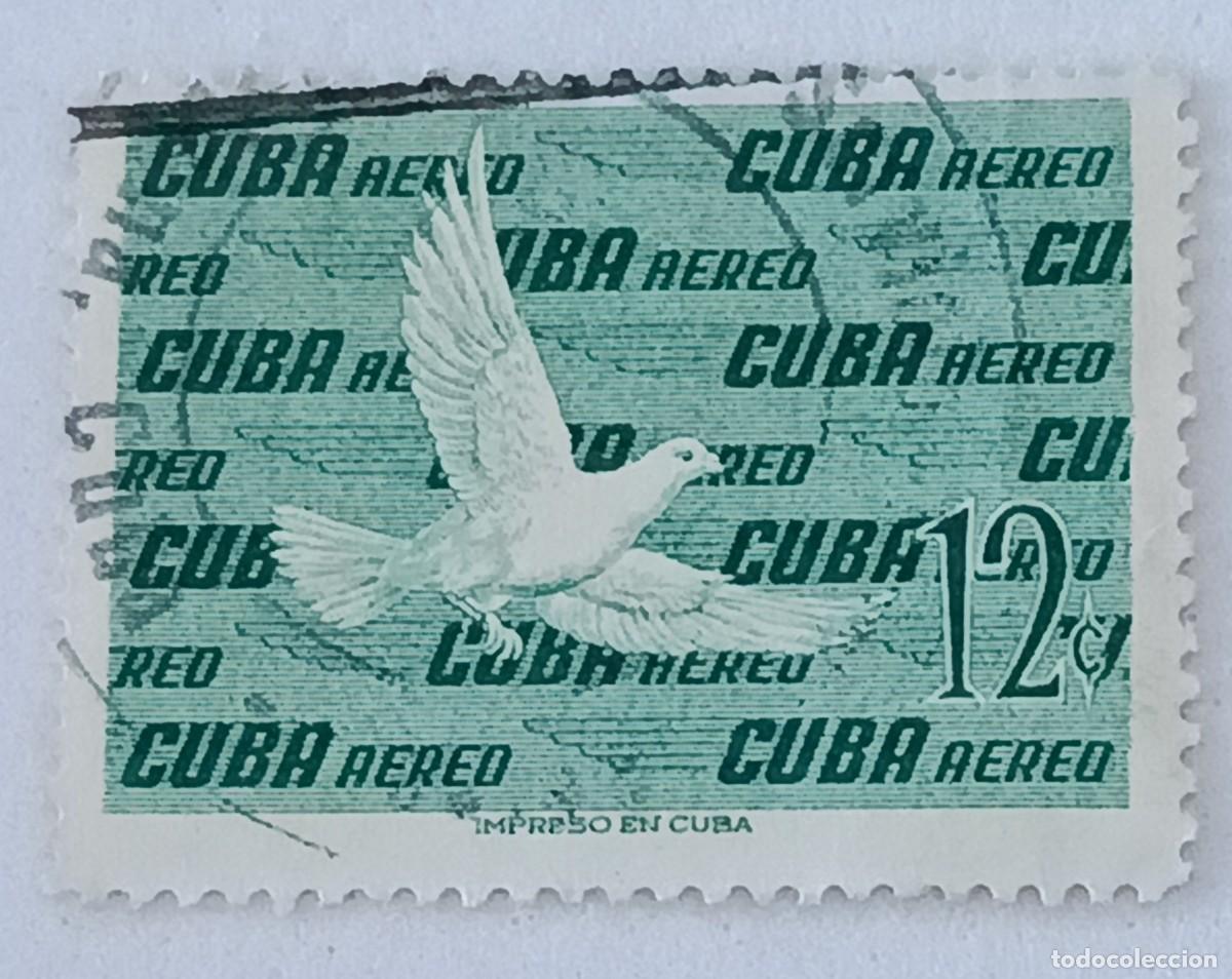 Sellos: Sellos Cuba 1960, Aves, correo a&eacute;reo. edifil 801