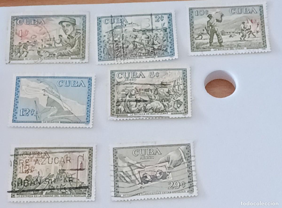 Sellos: Sellos Cuba 1960, Primer aniversario de la Revoluci&oacute;n. Edifil 794/800 serie completa.