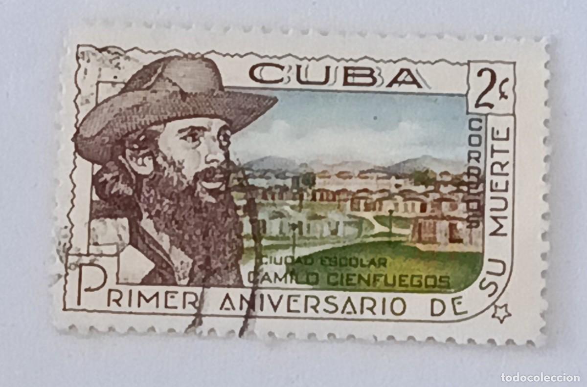 Sellos: Sellos Cuba 1960, Primer aniversario de la muerte de Camilo Cienfuegos. edifil 834