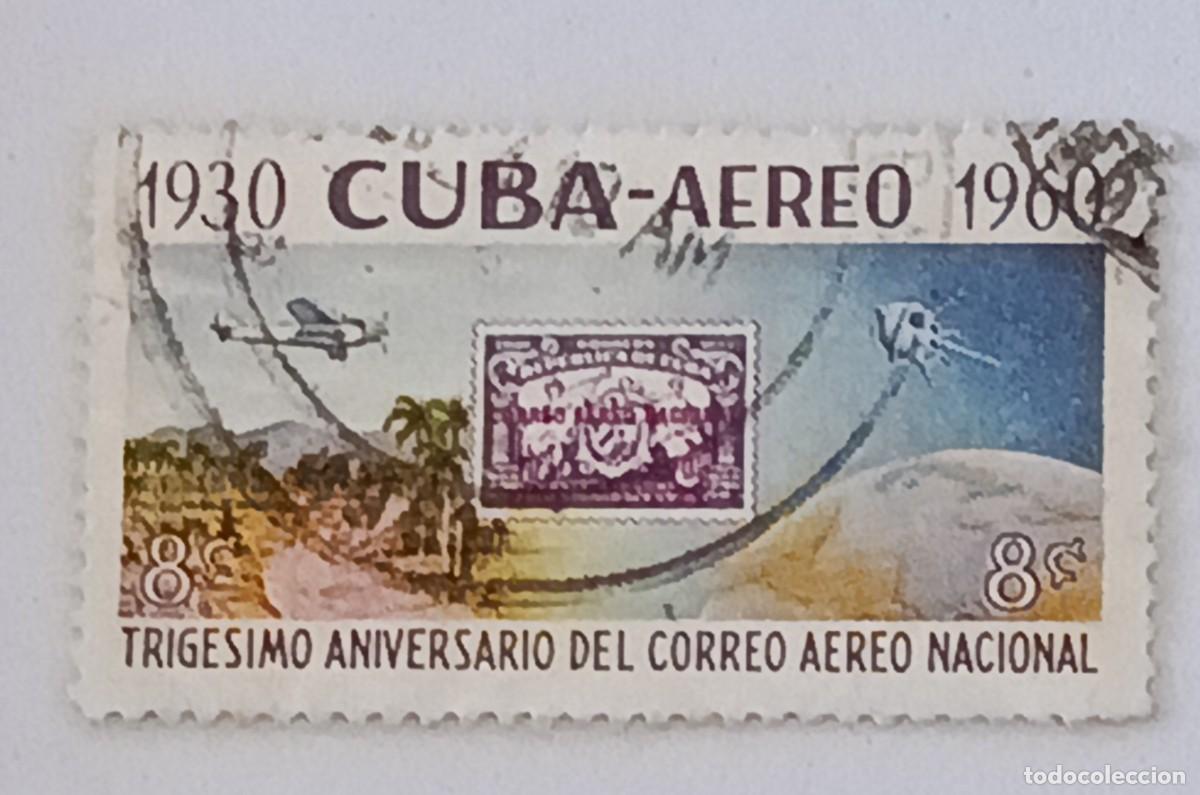 Sellos: Sellos Cuba 1960, 30 Aniversario del correo a&eacute;reo nacional. edifil 835