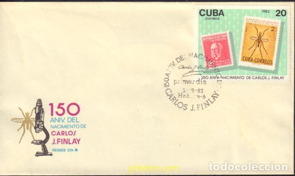 Sellos: 405935 MNH CUBA 1983 150 ANIVERSARIO DEL NACIMIENTO DE C.J. FINLAY