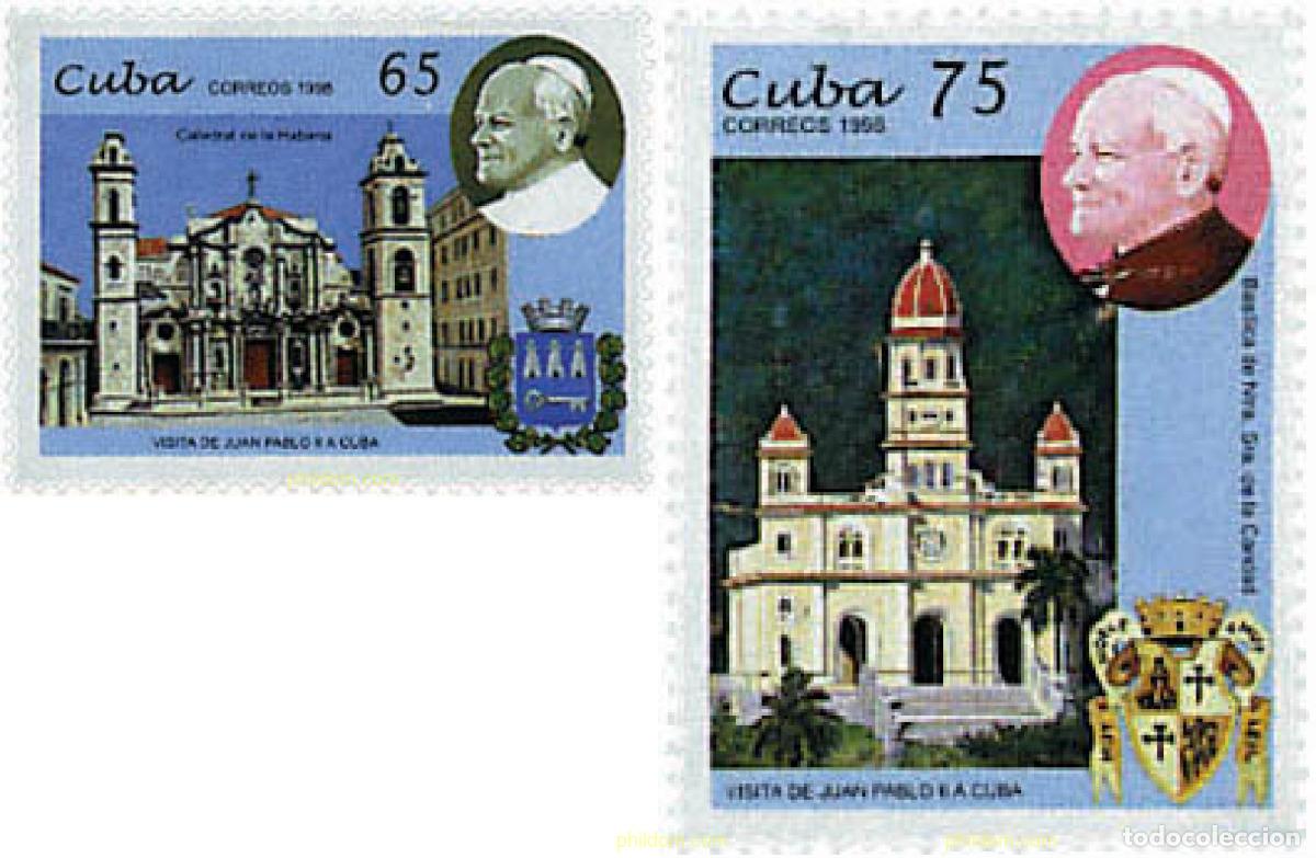 Sellos: 204753 MNH CUBA 1998 VISITA DE SS EL PAPA JUAN PABLO II A CUBA