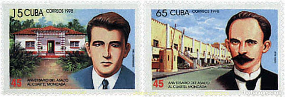 Sellos: 37333 MNH CUBA 1998 45 ANIVERSARIO DEL ASALTO AL CUARTEL MONCADA