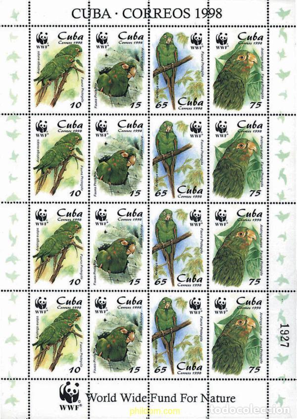 Sellos: 12686 MNH CUBA 1998 PROTECCION DE LA FAUNA