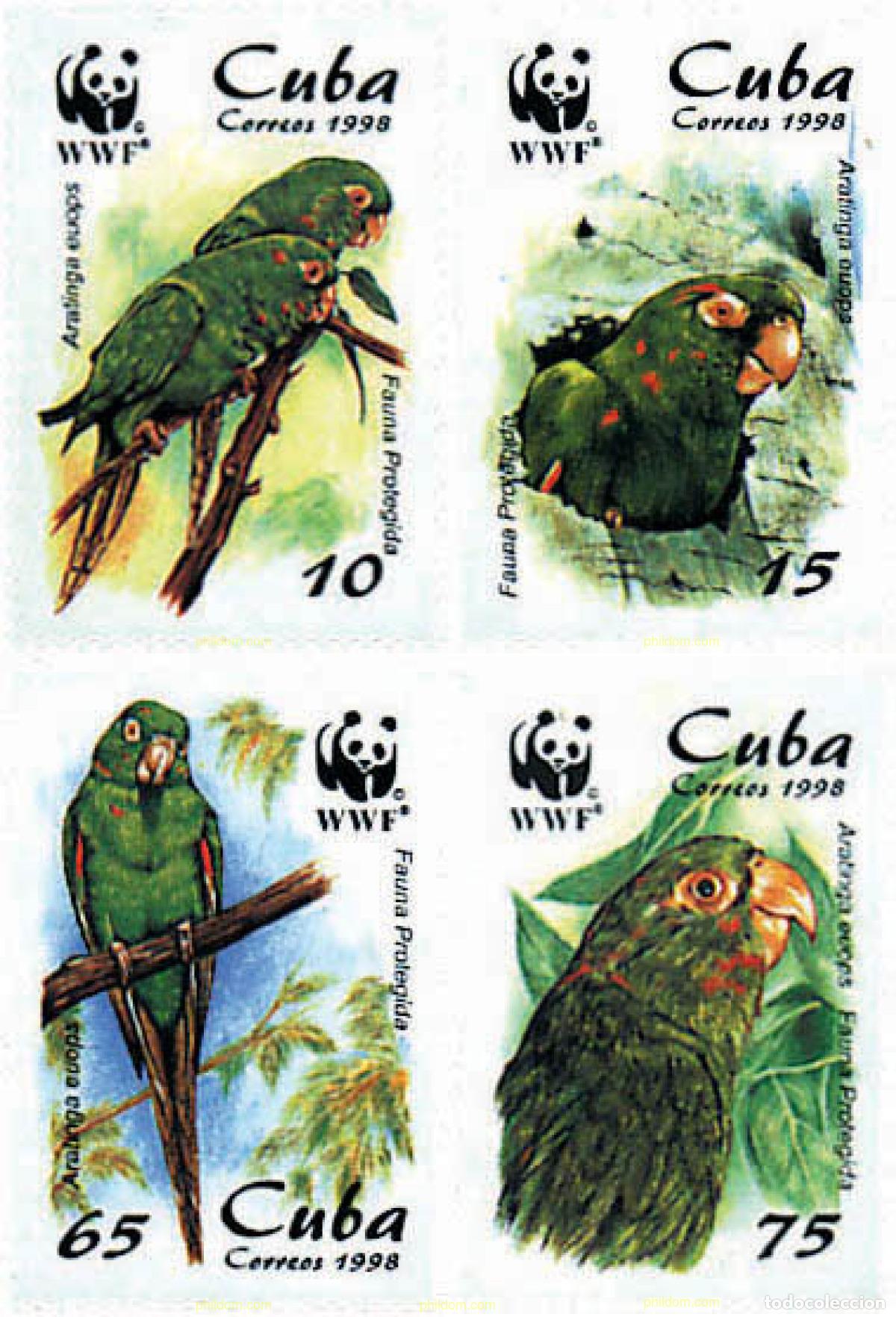 Sellos: 74195 MNH CUBA 1998 PROTECCION DE LA FAUNA