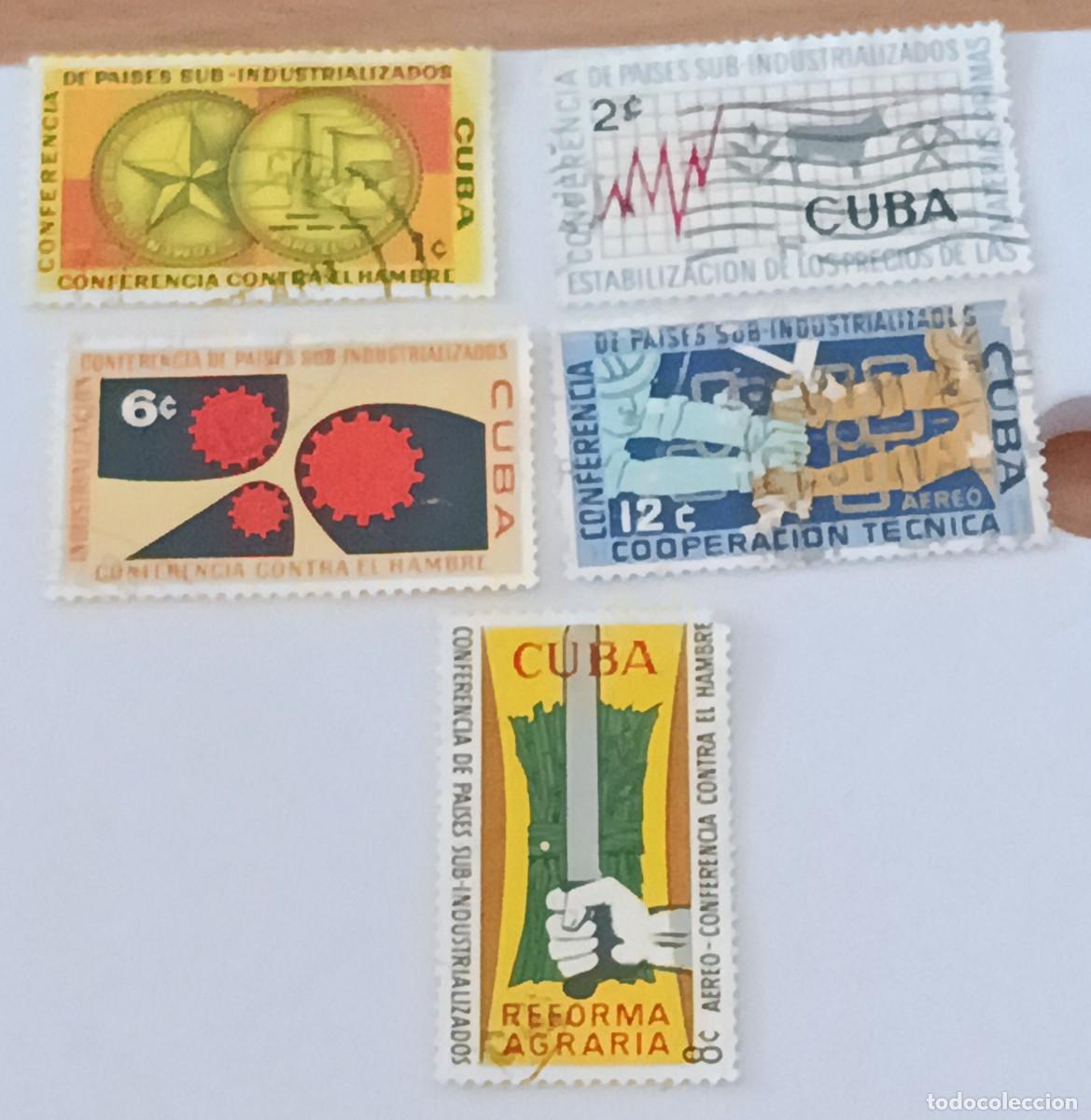 Sellos: Sellos Cuba 1961. Conferencia de pa&iacute;ses subindustrializados. edifil 853/857