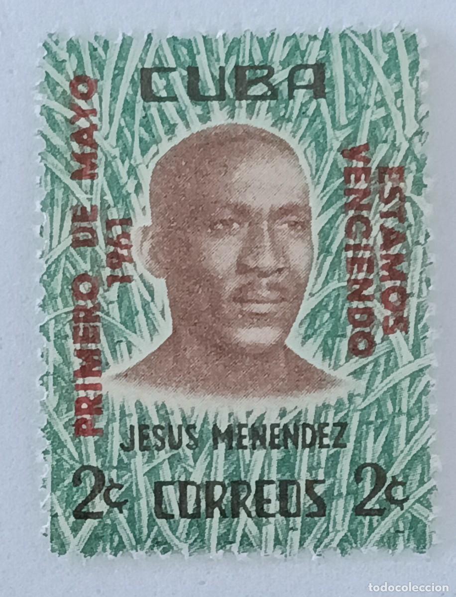 Sellos: Sellos Cuba 1961. En honor de Jes&uacute;s Men&eacute;ndez. edifil 860