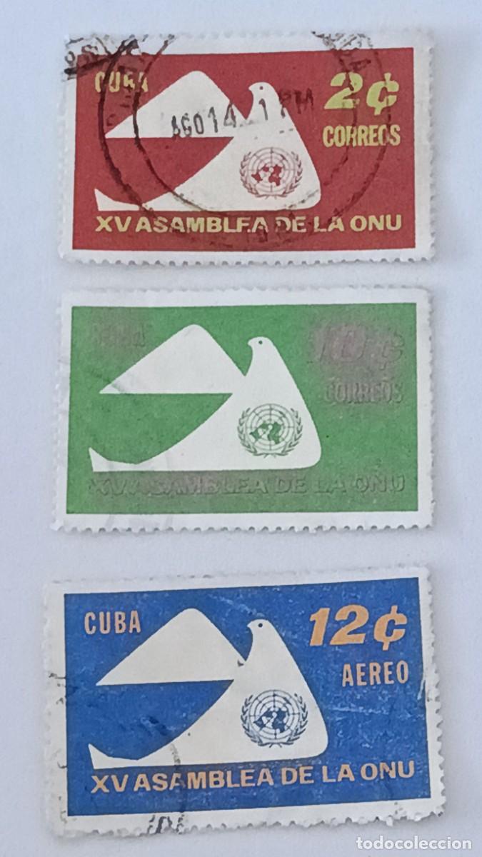 Sellos: Sellos Cuba 1961. XV Asamblea de las Naciones Unidas.