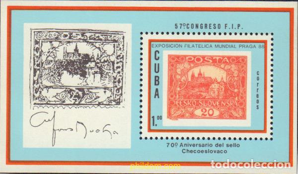 Stamps: 26797 MNH CUBA 1988 FINLANDIA 88. EXPOSICION FILATELICA INTERNACIONAL