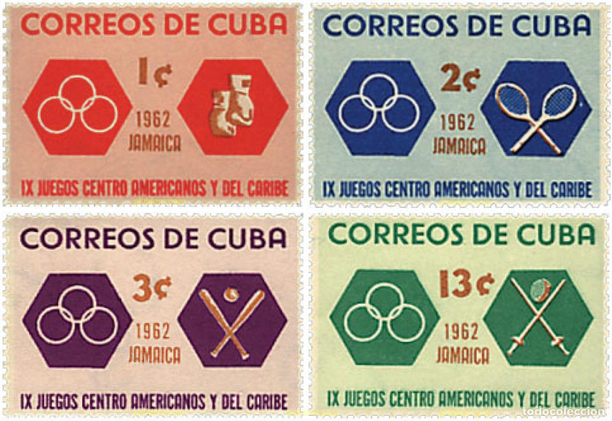 Briefmarken: 200738 HINGED CUBA 1962 9 JUEGOS DEPORTIVOS CENTROAMERICANOS