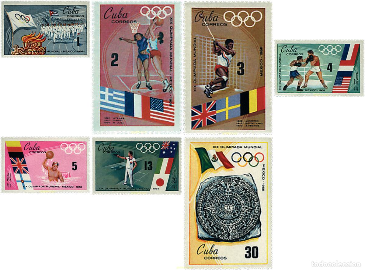 Briefmarken: 52410 MNH CUBA 1968 19 JUEGOS OLIMPICOS VERANO MEXICO 1968