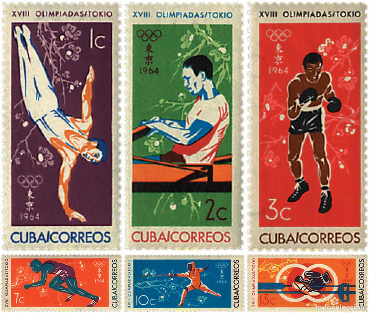Briefmarken: 259628 HINGED CUBA 1964 18 JUEGOS OLIMPICOS VERANO TOKIO 1964
