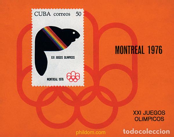 Stamps: 50085 MNH CUBA 1976 21 JUEGOS OLIMPICOS VERANO MONTREAL 1976
