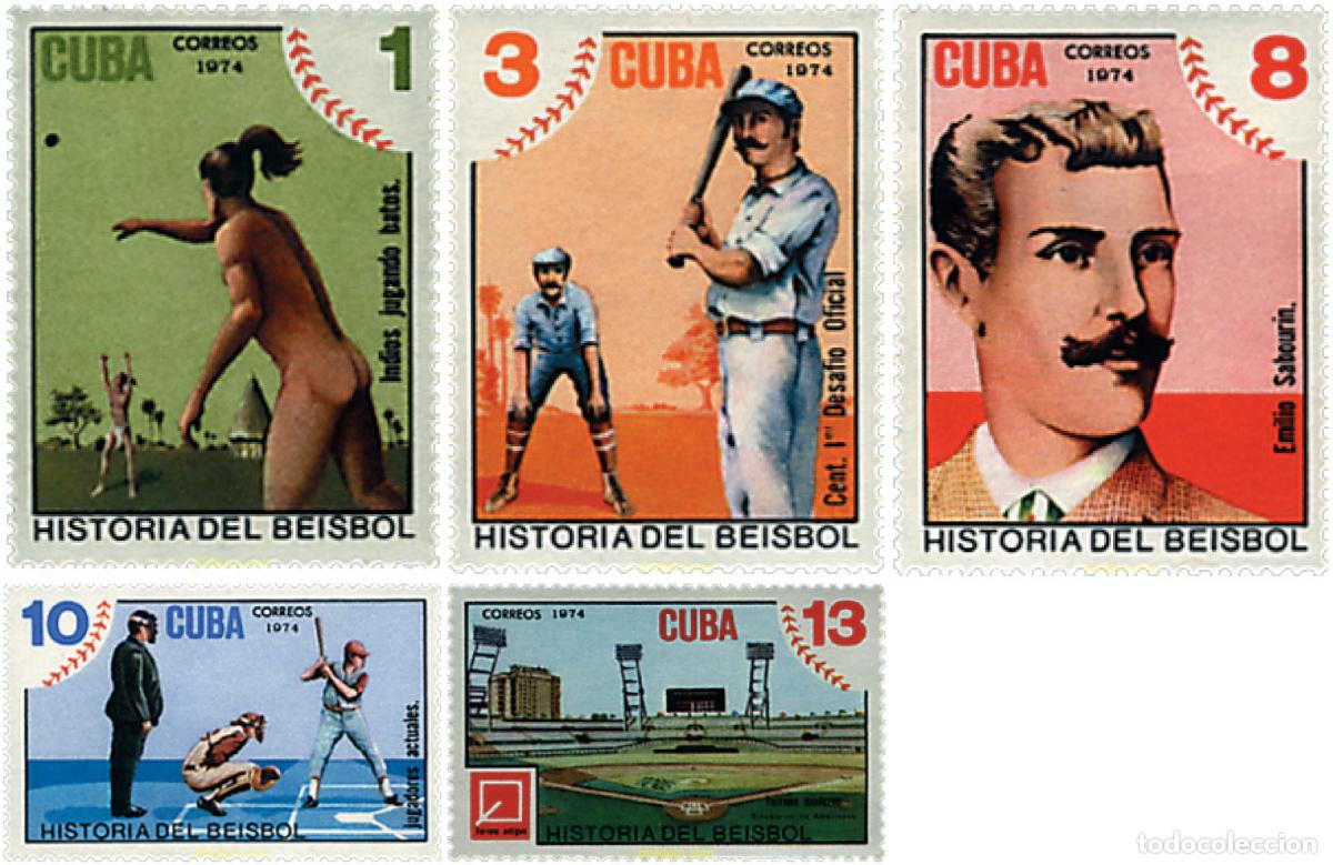 Stamps: 26809 MNH CUBA 1974 HISTORIA DEL BEISBOL