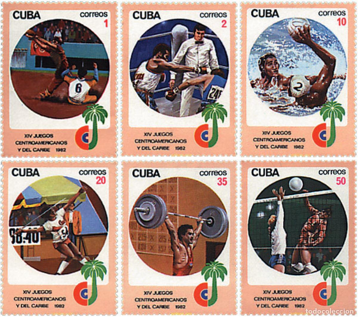 Sellos: 26817 MNH CUBA 1982 14 JUEGOS DEPORTIVOS CENTROAMERICANOS.