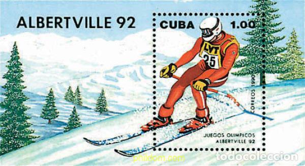 Sellos: 70718 MNH CUBA 1990 16 JUEGOS OLIMPICOS INVIERNO ALBERTVILLE 1992