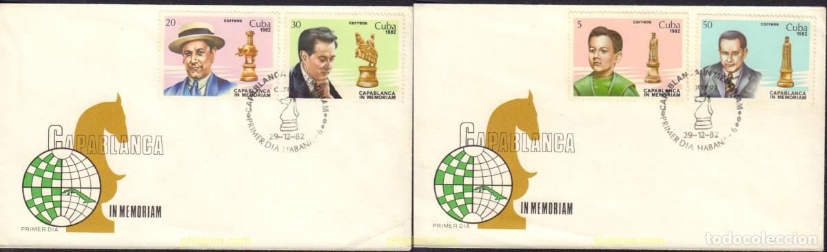 Sellos: 537768 MNH CUBA 1982 HOMENAJE AL CAMPEON DE AJEDREZ JOSE RAUL CAPABLANCA