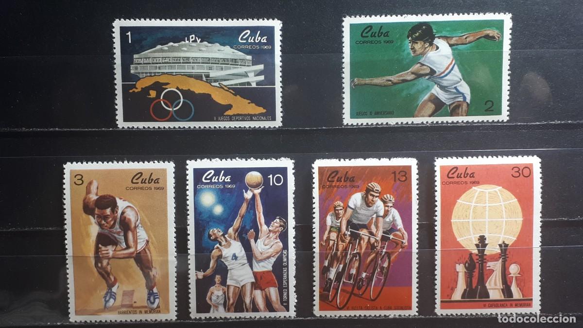 Sellos: CUBA. A&Ntilde;0 1969. **. YVERT 1340/5