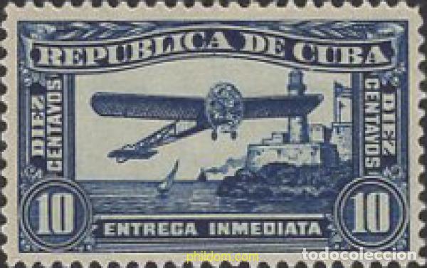Sellos: 651676 HINGED CUBA 1914 AVION