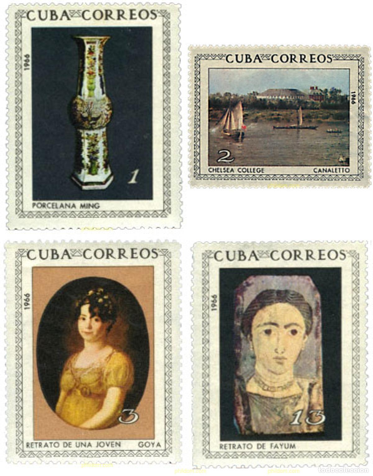 Sellos: 27206 MNH CUBA 1966 OBRAS DE ARTE DEL MUSEO NACIONAL