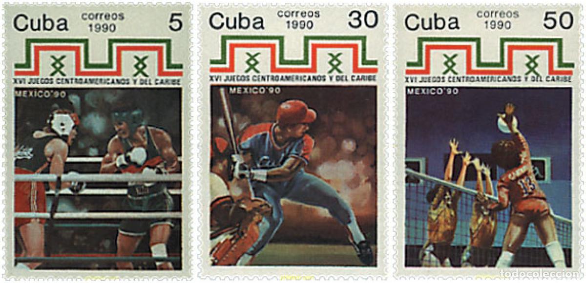 Sellos: 68131 MNH CUBA 1990 16 JUEGOS DEPORTIVOS DE AMERICA CENTRAL Y DEL CARIBE