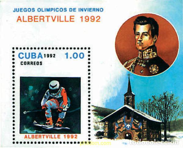 Sellos: 70720 MNH CUBA 1992 16 JUEGOS OLIMPICOS INVIERNO ALBERTVILLE 1992
