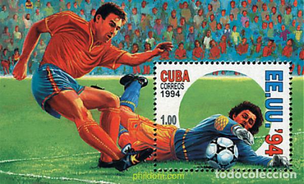 Sellos: 50612 MNH CUBA 1994 COPA DEL MUNDO DE FUTBOL. USA-94