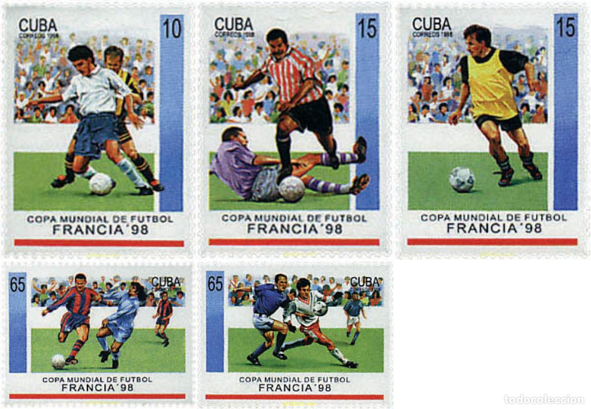 Sellos: 83539 MNH CUBA 1998 COPA DEL MUNDO DE FUTBOL. FRANCIA-98