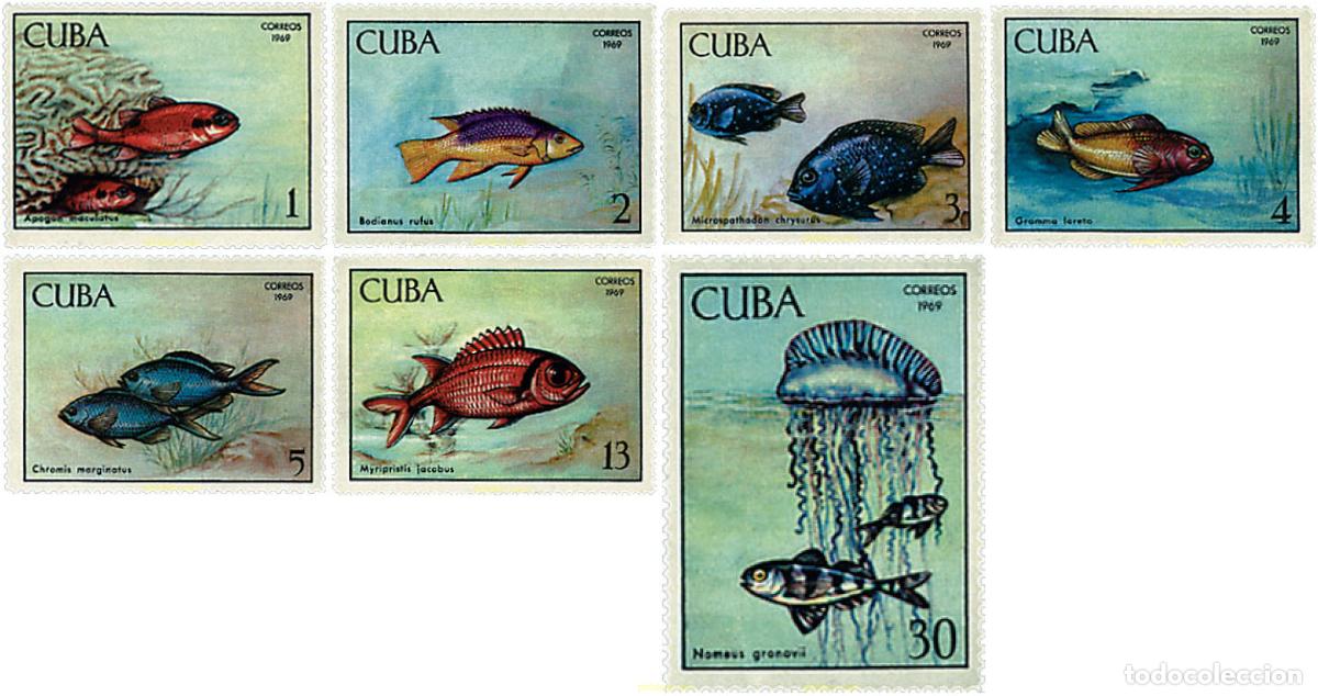 Sellos: 28387 MNH CUBA 1969 PECES